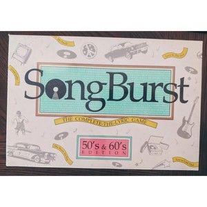 Vintage 1990 SONG BURST Complete The Lyric Game 50's & 60's Edition BRAND NeW